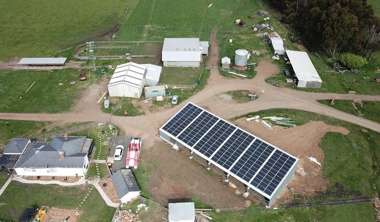 Solar installation at Westwood Farm